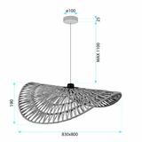Hängande taklampa boho APP1740-1CP 80CM