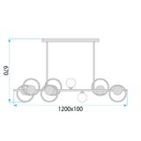 APP1199-CP Candeeiro de teto LED preto