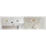 Trefaldig takplafond i metall APP704-3C guld