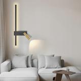 VÄGGLAMPA VÄGGLYKTA APP1439-2-W VÄNSTER BLACK GOLD
