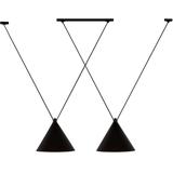Hängande taklampa i loftstil APP548-2CP Svart