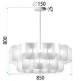 TAKLAMPA HÄNGANDE LED APP1671-1CP VIT