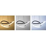 Taklampa Hängande Ring Modern LED + Fjärrkontroll APP391-CP Svart