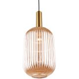 Glaspendellampa i tak med APP458-1CP Orange