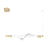 HÄNGLAMPA LED G011-CP VIT/GULD