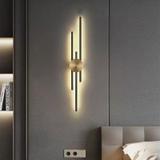 VÄGGLAMPA KINKIET LED APP1437-W SVART/GULD