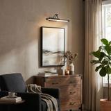 Badrum vägg LED-lampa SWE025-1W 42cm Black