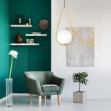 Glaslampa i tak Pendlande Taklampa APP472-1CP Vit