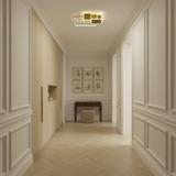 Taklampa APP1714-C LED-plafond Borstad Guld + fjärrkontroll