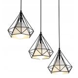HÄNGANDE TAKLAMPA I LOFTSTIL BELLO 3x E27 APP012-3CP