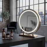 Spegel LED MAKE-UP L.Gold 40 cm