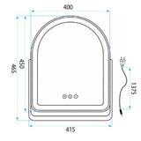 LED-spegel GLAM L.Gold 40x45cm