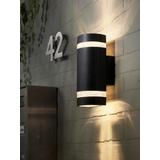 Halvrund Fasadlampa FSBD014A Svart
