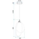 HÄNGLAMPA LED G019-CP GULD