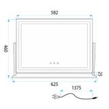 Spegel LED Studio White 58x45