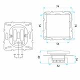Single Switch OSTE JNH006-W GREY