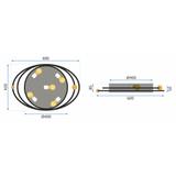 Plafondlampa Galaxy APP871-C Vit