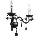 VÄGGLAMPA EBT018-2W Svart