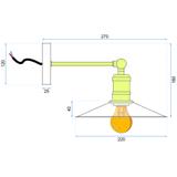LAMPA PORTO VÄGGLAMPA APP184-1W Svart
