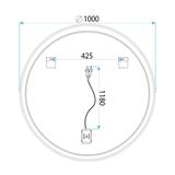LED-väggspegel 100 cm HZJ100