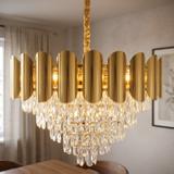 Kristall-pendellampa SWE100-CP 60cm GOLD