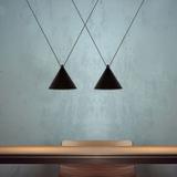 Hängande taklampa i loftstil APP548-2CP Svart