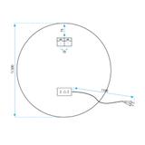 LED-VÄGGSPEGEL 50 cm HZJ050