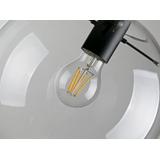 Glaspendellampa i tak med takplafond Lassi 30 cm APP308-1CP Svart