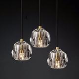 Taklampa Kristall APP588-3CPR Svart