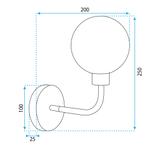 VÄGGLAMPA VÄGGLAMPA/KINKIET APP1301-1W Svart Guld