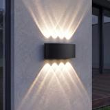 Homlokzati fali lámpa LED JNH041-8G Black