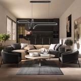 HÄNGANDE LED-LAMPA G038-CP SVART
