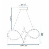 HÄNGLAMPA LED G081-1CP Guld
