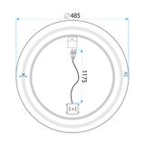LED-VÄGGSPEGEL 50 cm BAS