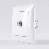 Antenna Socket with Frame OSTE JNH012-G WHITE