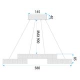 HÄNGLAMPA LED APP1556-CP KROM