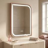 LED-VÄGGSPEGEL ZONE 80x60 BRUSH  ROSE GOLD