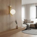 Vägglampa APP1758-1W Guld/Vit