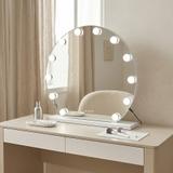 LED-väggspegel HOLLYWOOD White 50 cm