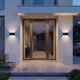 Homlokzati fali lámpa LED JNH041-8G Black