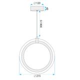LED-pendellampa LHJ126-W Krom