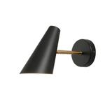 VÄGGLAMPA VÄGGLJUS APP1141-1W Svart