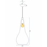 Taklampa Hängande Loft Metall APP378-1CP Guld