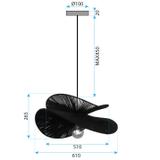 LAMPA SUFITOWA APP1828-1CP NATURE