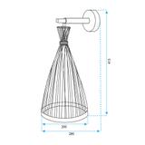 VÄGGLAMPA VÄGGLYKTA BOHO APP1340-1W