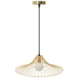 Platt Rund Hängande Taklampa Loft APP499-1CP Guld