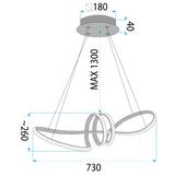 HÄNGANDE LAMPA LED LHJ036-CP GULD