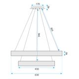 HÄNGLAMPA LED G045-2CP GULD