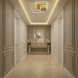 Taklampa APP1713-C LED-plafond GULD + fjärrkontroll