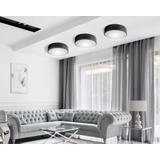 Takplafond Lampa 40cm Rund app642-4c Svart